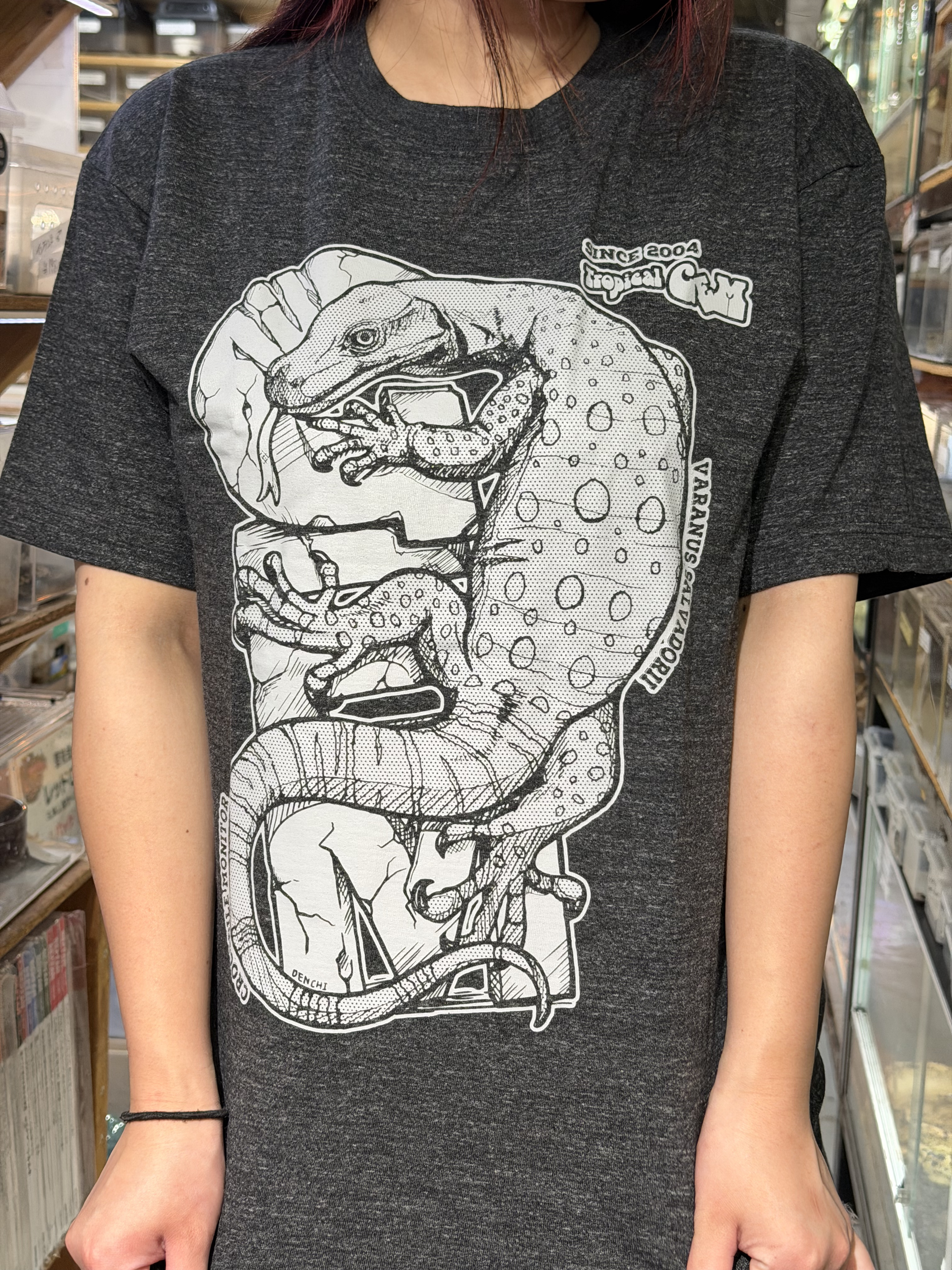 ジェムTシャツ グレー