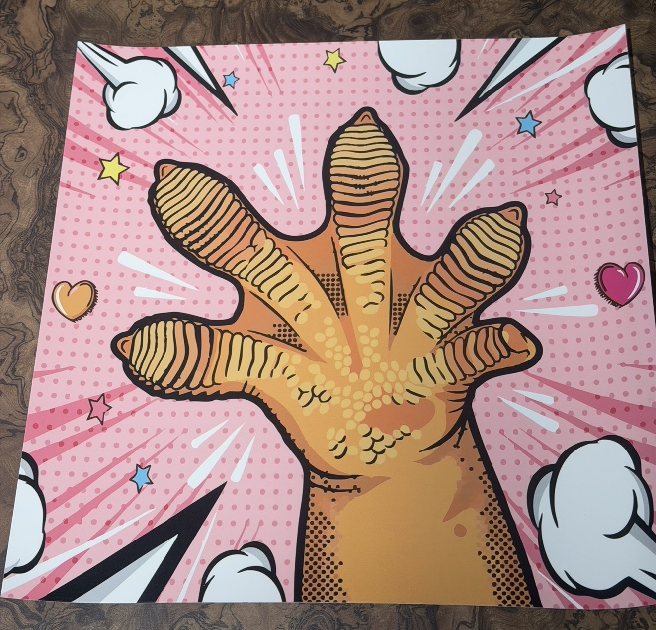 クレステッドゲッコータペストリー HAND