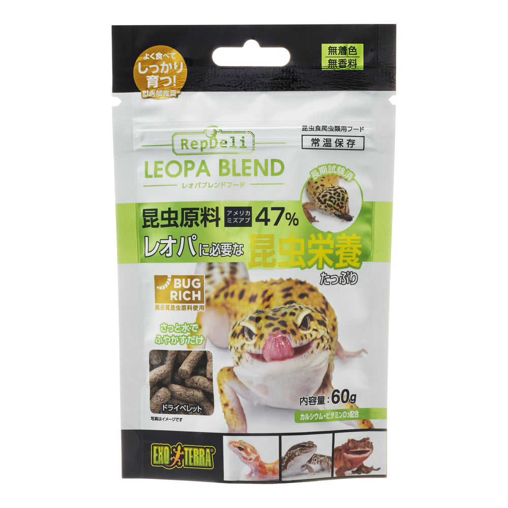 EXOTERRA レオパブレンドフード 60g